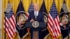 U.S. President Joe Biden speaks about Russian sanctions during an event with the National Governors Association in the East Room of the White House, Feb. 23, 2024, in Washington.