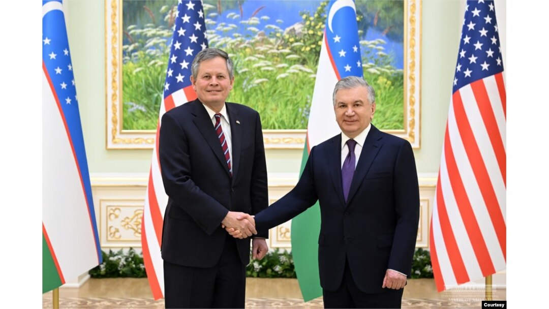 Respublikachi senator Stiven Deyns Prezident Mirziyoyev bilan, Toshkent, 27-mat, 2024