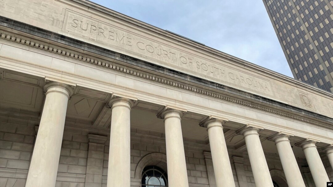FILE - The exterior of the South Carolina Supreme Court building in Columbia, S.C. is shown, Jan. 18, 2023.