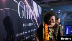 Panai poses for pictures after winning the Best Taiwanese Album at the 35th Golden Melody Awards ceremony in Taipei, Taiwan, June 29, 2024. 