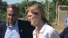 Richard Verma, secretário de Estado Adjunto para a Gestão e Recursos, Richard Verma (esq), e Samantha Power, administradora USAID, Benguela