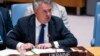 Sergiy Kyslytsya, permanent representative of Ukraine to the United Nations, speaks during the UN Security Council meeting, July 21, 2023, at UN headquarters. 