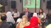 Peter D. Haas, the US envoy in Bangladesh, at a meeting with some families of alleged victims of enforced disappearance, in Dhaka, Bangladesh, Dec. 14, 2022.