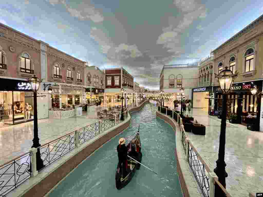 A picture shows the interior of the Villagio Mall in Qatar&#39;s capital Doha, Qatar, ahead of the FIFA 2022 football World Cup.