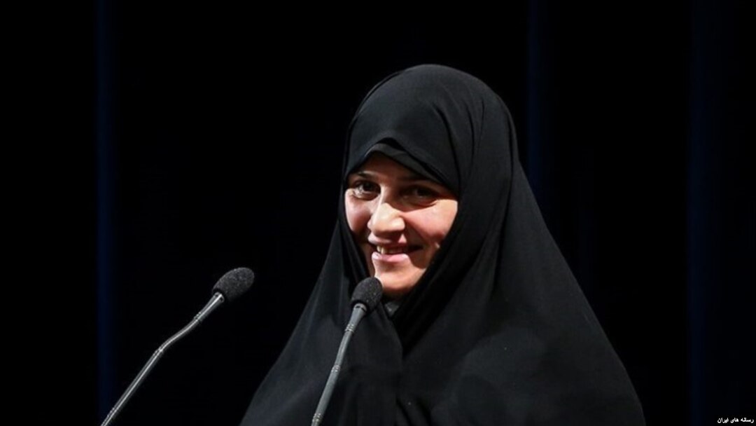 جمیله علم‌الهدی، دختر امام جمعه مشهد و همسر ابراهیم رئیسی.