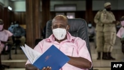 Paul Rusesabagina no tribunal, Kigali, Ruanda