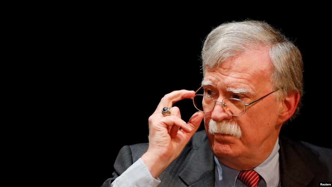 FILE - Former White House official John Bolton is pictured in Durham, N.C., Feb. 17, 2020. The U.S. State Department announced a $20 million reward on Thursday for information leading to the arrest of the alleged Iranian mastermind behind a plot to assassinate Bolton. 