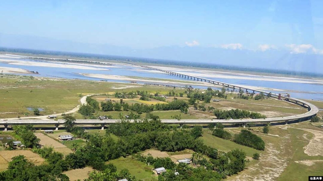 View of Dhola Sadiya bridge.