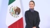 Predsednica Meksika Klaudia Šejnbaum tokom konferencije za novinare u Meksiko Sitiju, 28. novembra 2024.