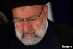 FILE - Iranian President Ebrahim Raisi attends a press conference in New York City, Sept. 20, 2023.
