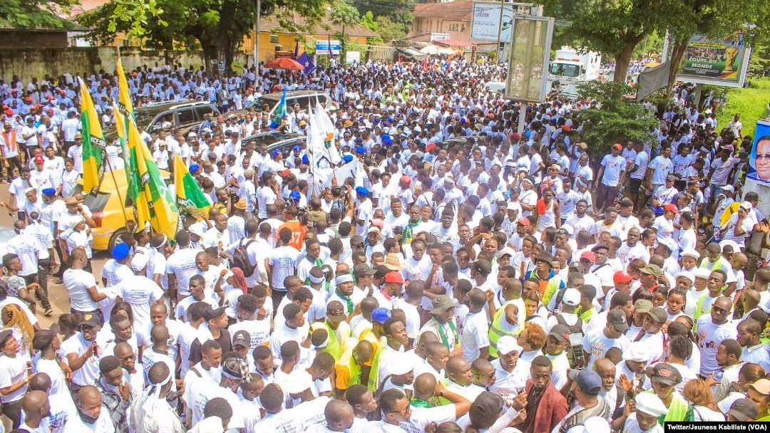 Bilenge ya Kabila bazali batamboli na Kinshasa, RDC, 22 décembre 2019. (Twitter/Jeunesse Kabiliste)