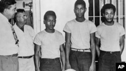 Florida Gov. Ron DeSantis and a Cabinet granted posthumous pardons Friday, Jan. 11, 2019, to Shepherd, Irvin, Charles Greenlee and Ernest Thomas, the four African-American men accused of raping a white woman in 1949 in a case now seen as a racial injustice.
