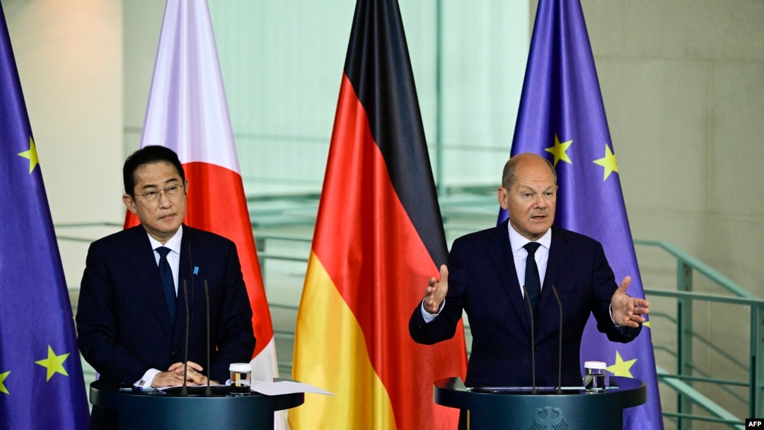 日本首相岸田文雄和德國總理朔爾茨(Olaf Scholz)星期五在柏林就新的高層磋商機制達成一致共識。