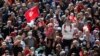 Tunisian Protesters Try to March on Suspended Parliament 
