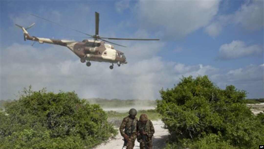 肯尼亞軍方在索馬里南部空襲。