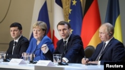 "Normand to'rtligi" uchrashuvidan, Parij, 9-dekabr, 2019-yil