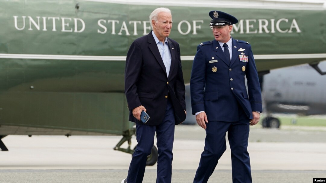 U.S. President Biden departs for Britain from Dover