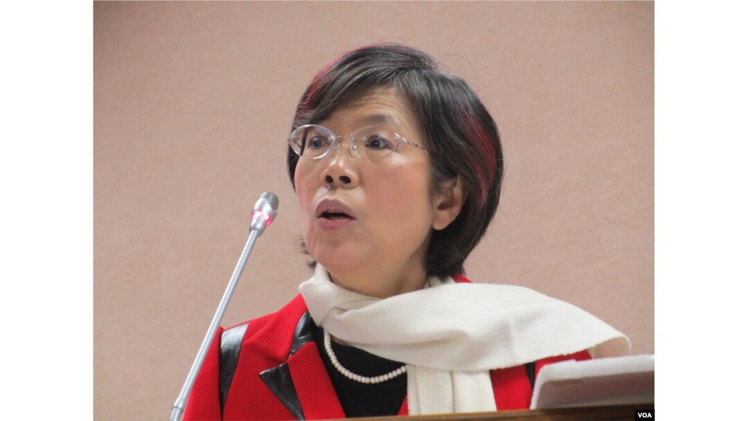 台灣在野黨民進黨立委尤美女(美國之音張永泰拍攝)