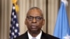 ARCHIVO - El secretario de Defensa de Estados Unidos, Lloyd Austin, hace una declaración al final de la reunión del Grupo de Contacto de Defensa de Ucrania en la base aérea de Ramstein, en el suroeste de Alemania, el 19 de marzo de 2024. (Foto de Daniel ROLAND / AFP)