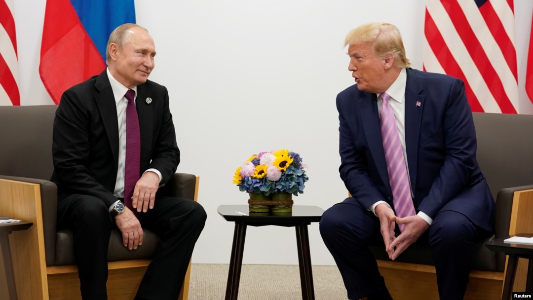 AQSh va Rossiya rahbarlari "Katta yigirmalik" sammiti doirasida uchrashmoqda, Yaponiya, Osaka, 2019-yil, 28-iyun