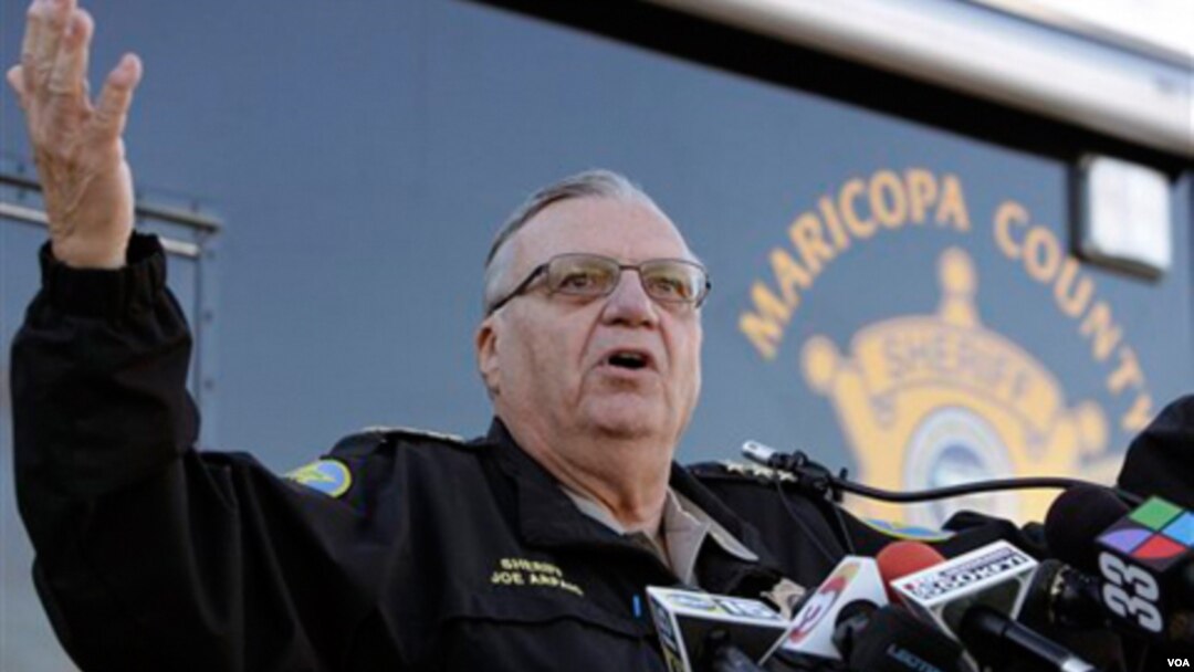 Arpaio, alguacil del condado Maricopa, en Arizona, busca un séptimo periodo en el cargo. 
