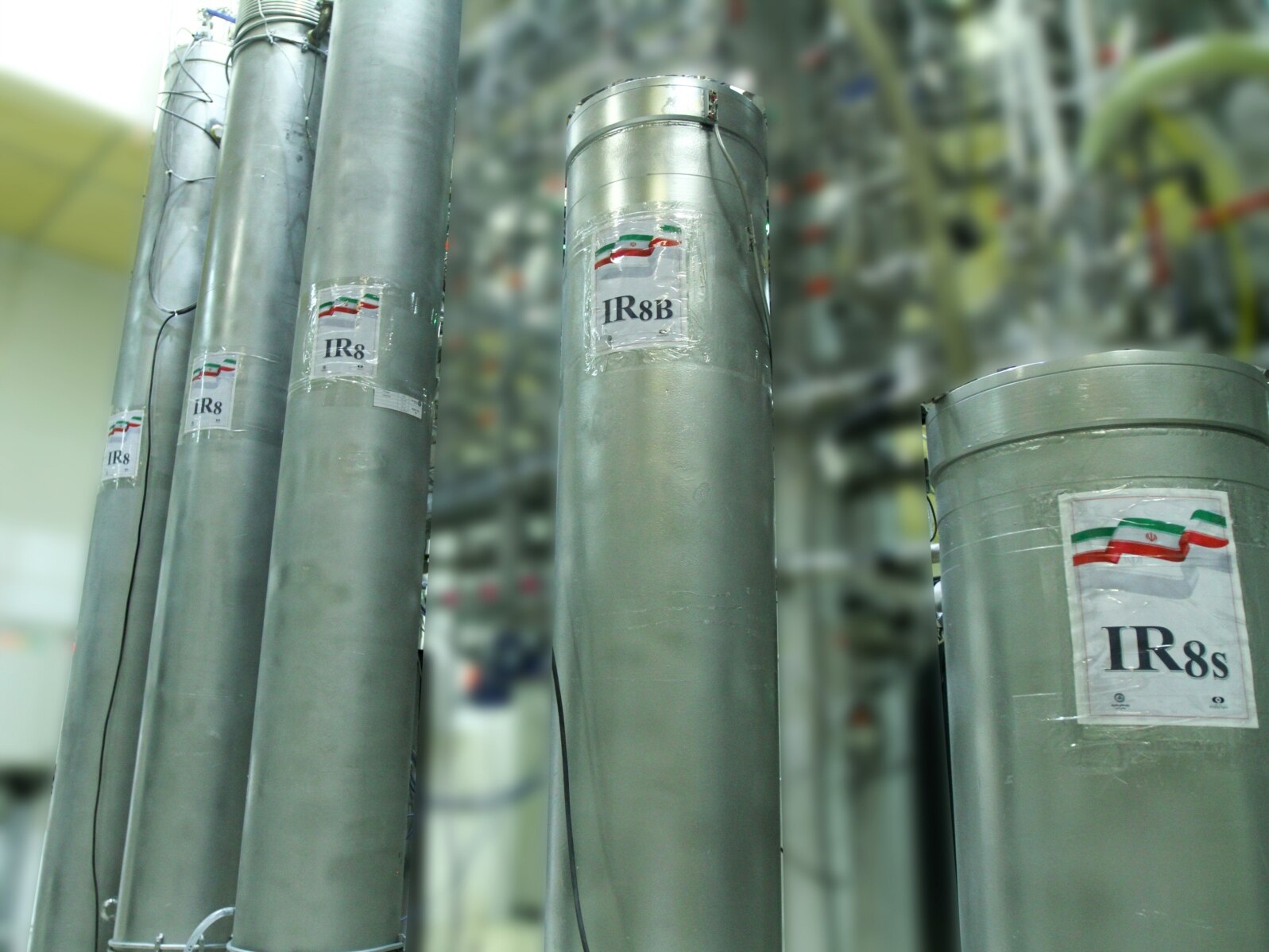 FILE - A handout picture released by Iran, Nov. 4, 2019, shows the atomic enrichment facilities at Nataz nuclear power plant.