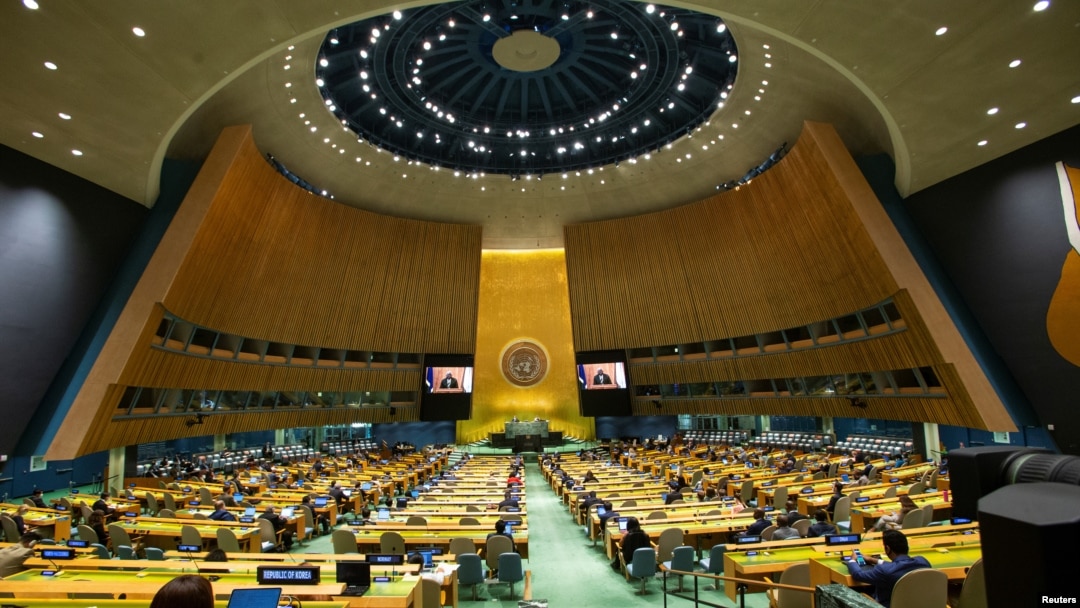 The 76th Session of the U.N. General Assembly convenes in New York City, September 25, 2021. 