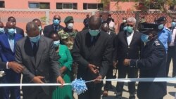 Ministros Eugénio Laborinho e Pedro Sebastião inauguram CISP em Benguela, Angola