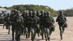 台灣軍隊在台灣北部新竹縣演習。 (2021年1月19日)