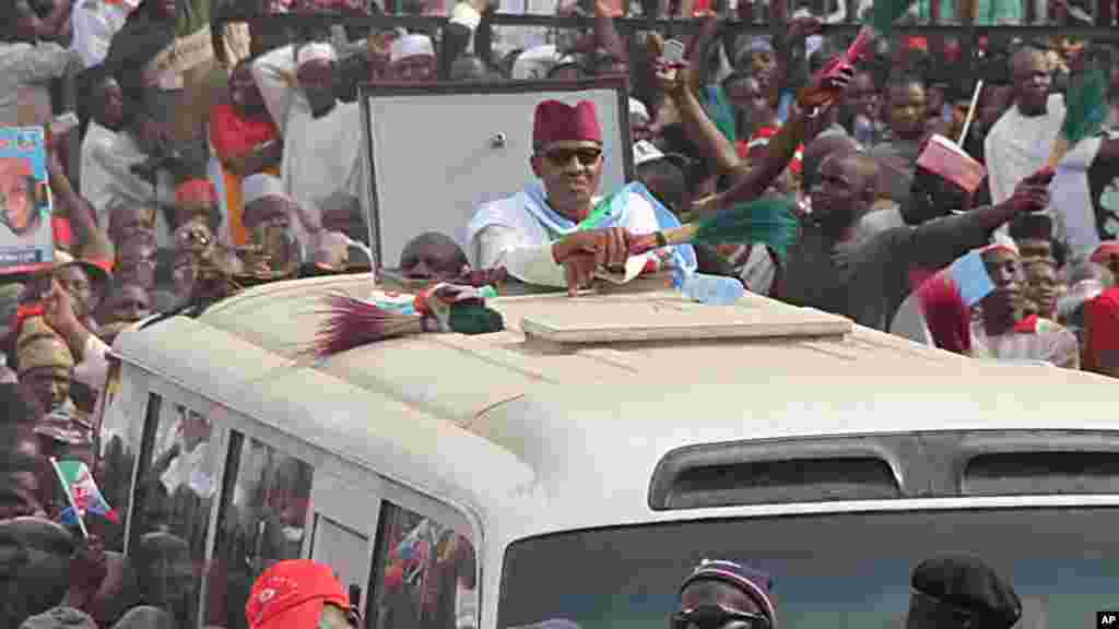 Janar Muhammadu Buhari a Kano, Janairu 20, 2015.