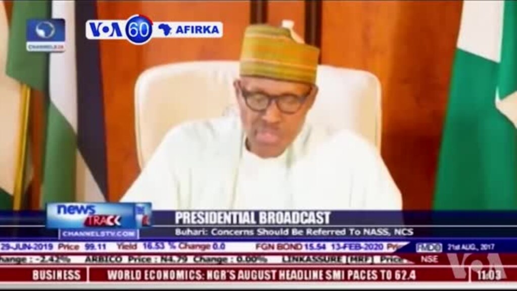 VOA60 AFIRKA: Shugaban Najeriya Muhammadu Buhari Yace Gwamnatinsa Zata Kara Karfafa Yakinta Da 'Yan Ta'adda