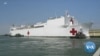  President Trump on Hand as Navy Hospital Ship Leaves for NYC
