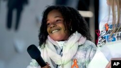 Yolanda Renee King, nieta de Martin Luther King Jr., habló durante la Marcha por Nuestras Vidas en Washington, el 24 de marzo, de 2018.
