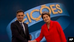 Aécio Neves e Dilma Roussef
