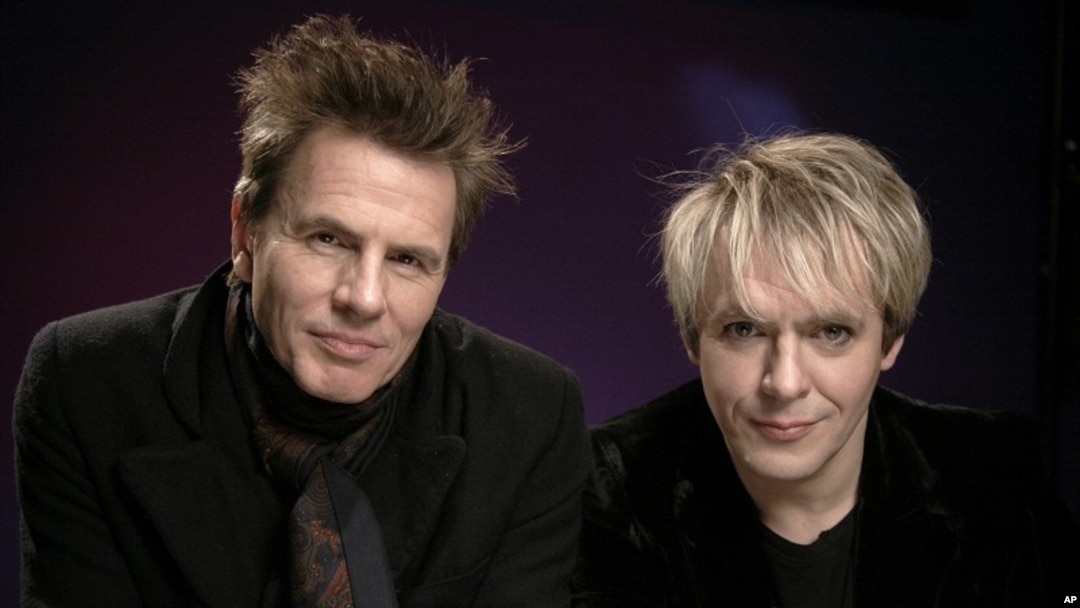 Recording artists John Taylor, left, and Nick Rhodes of Duran Duran pose for a portrait March 30, 2011 in New York.
