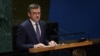 Ukrainian Foreign Minister Dmytro Kuleba addresses the United Nations General Assembly during a meeting ahead of the second anniversary of the Russian invasion of Ukraine, at the U.N. headquarters in New York on Feb. 23, 2024.