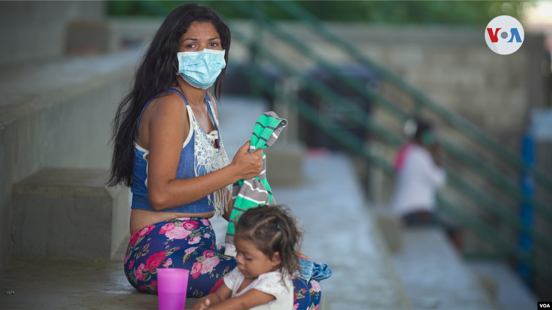 Refugiados venezolanos en Arauquita, Colombia, el 27 de abril de 2021. 