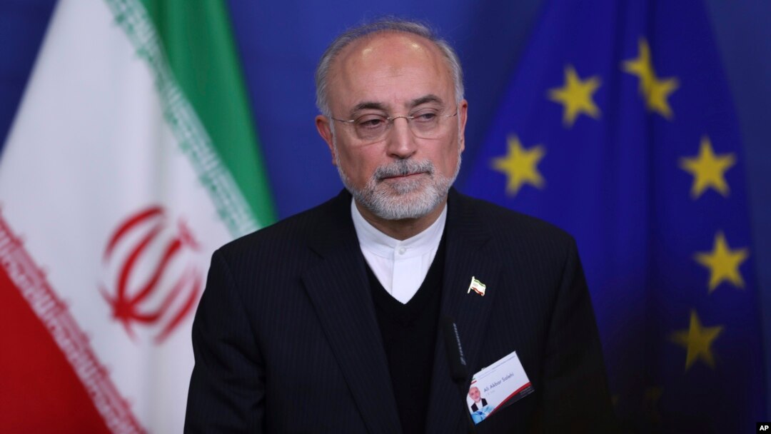 Iran's Head of the Atomic Energy Organization Ali Akbar Salehi says, Jan. 13, 2018, the Islamic Republic has begun "preliminary activities for designing" a modern process for 20-percent uranium enrichment for its 50-year-old research reactor in Tehran.