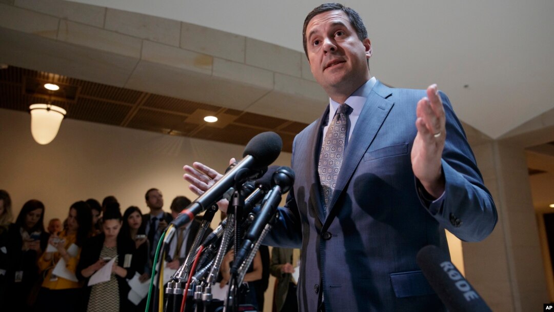 Legislador Devin Nunes, presidente de la Comisión de Inteligencia de la Cámara de Representantes durante el anuncio de la investigación sobre la interferencia rusa durante las elecciones de Estados Unidos.