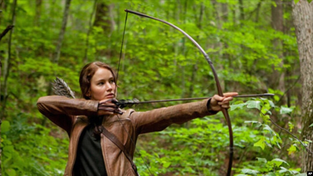 Jennifer Lawrence stars as Katniss Everdeen in "The Hunger Games."