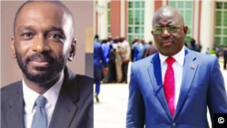 José Filomeno dos Santos, ex-presidente do Fundo Soberano de Angola, (esq) e Valter Filipe, ex-governador do Banco Nacional de Angola (dir)(BNA), Valter Filipe (dir)
