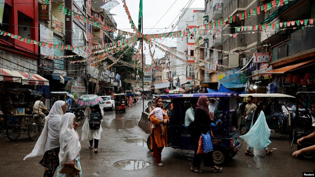 FILE - A view of Zakir Nagar, a Muslim neighborhood in New Delhi, India, Sept. 18, 2024.
