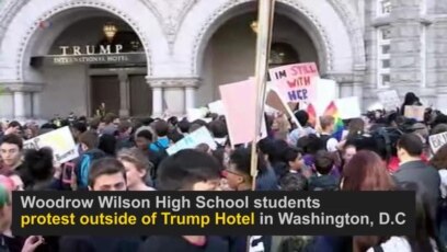 Wilson High School Students Protest Trump