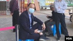 中國人權律師盧思位較早前到深圳鹽田看守所要求會見12港人案當事人， 他1月4日向傳媒表示，他的律師執照被吊銷，相信是他多年來辦理人權案件累積的結果， 但是12港人案是決定性因素，他無怨無悔。 (照片由12港人案家屬律師提供)