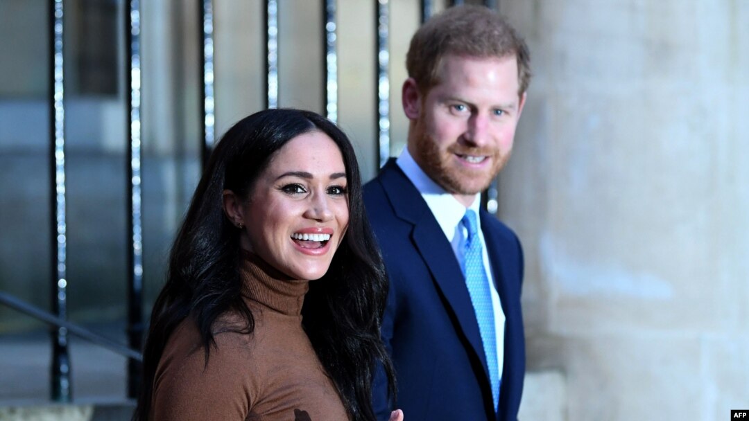 Britanski princ Hari, vojvoda od Saseksa i Megan, vojvotkinja od Saseksa posle posete Kanadskoj ku'i u Londonu, 7. januara 2020.