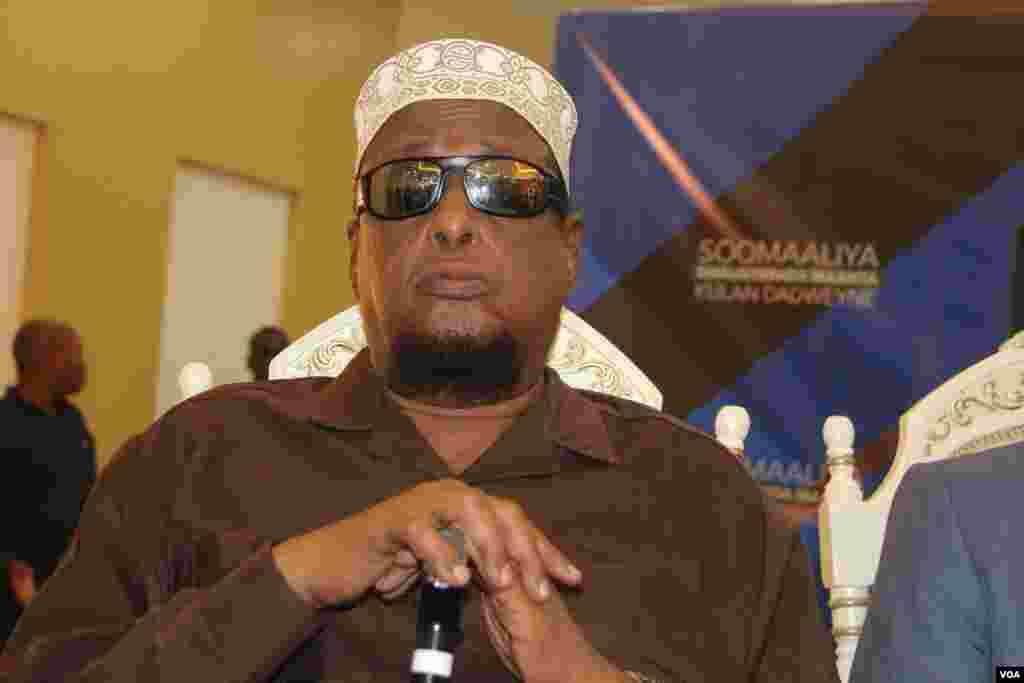Sheikh Nur Barud Gurhan attended Saturday's town hall event hosted by VOA's Somali service in Mogadishu.