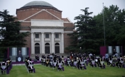 清華大學舉行2020屆學生畢業典禮。（2020年6月23日）