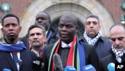 Ronald Lamola, ministro das Relações Internacionais da África do Sul, Haia, Holanda, 11 janeiro 2024