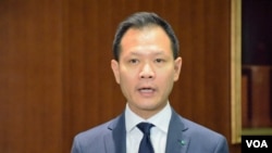 公民黨立法會議員郭榮鏗。(美國之音湯惠芸)