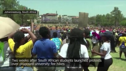 Local Video Shows Student Protests in South Africa